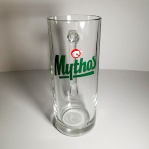 Mythos 0.5L Greek Beer Handled Mug.